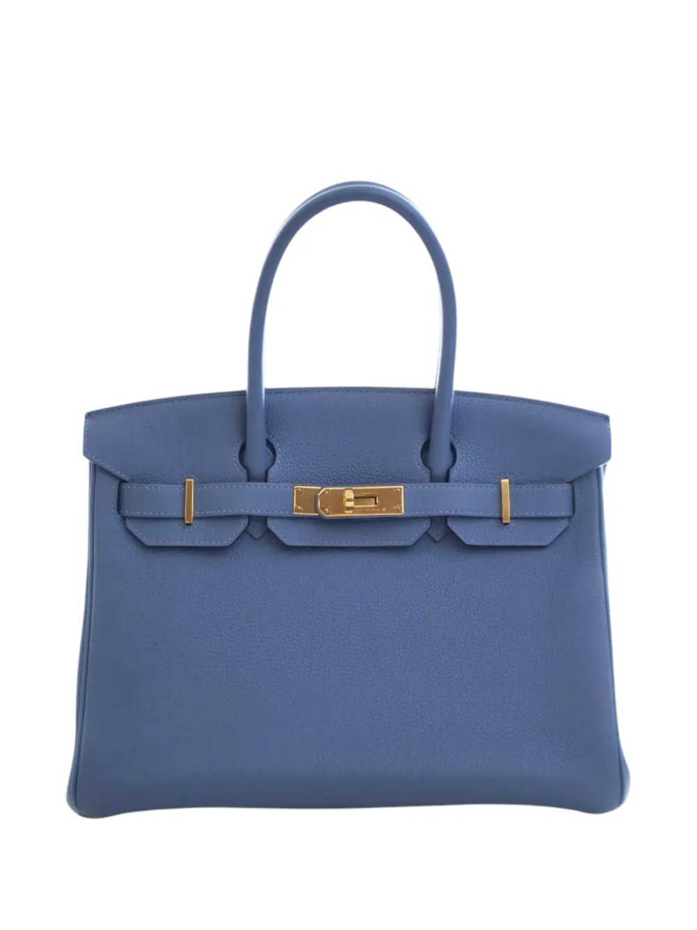 Hermès Pre-Owned 2018 Togo Birkin Retourne 30 handbag - Blu