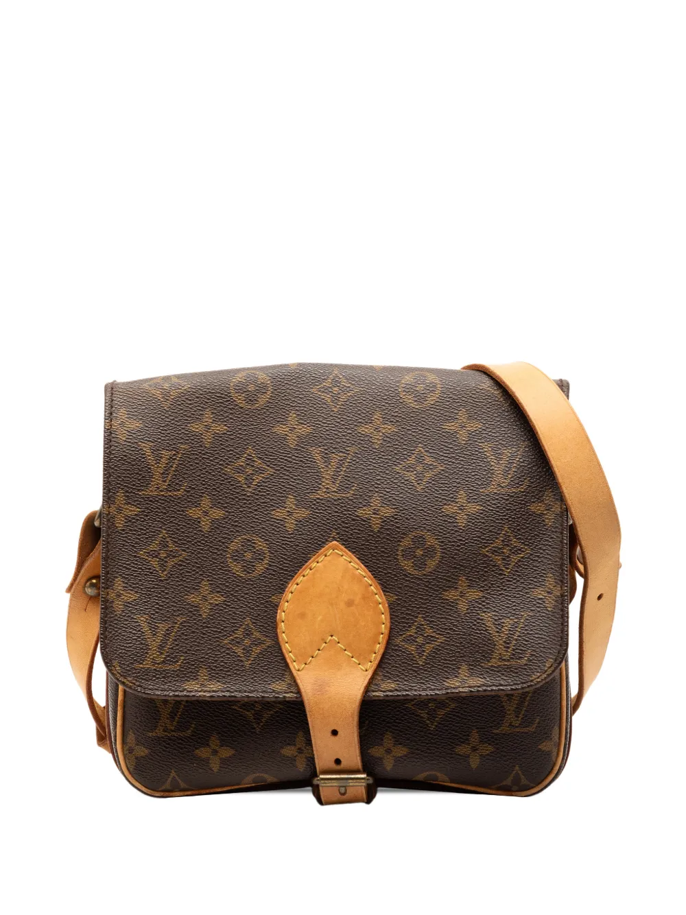Louis Vuitton Pre-Owned 1992 Monogram Cartouchiere MM crossbody bag - Marrone