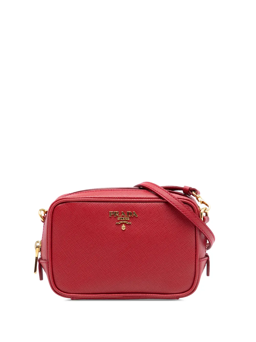 Prada Pre-Owned 2000-2025 Mini Saffiano Camera Bag crossbody bag - Rosso