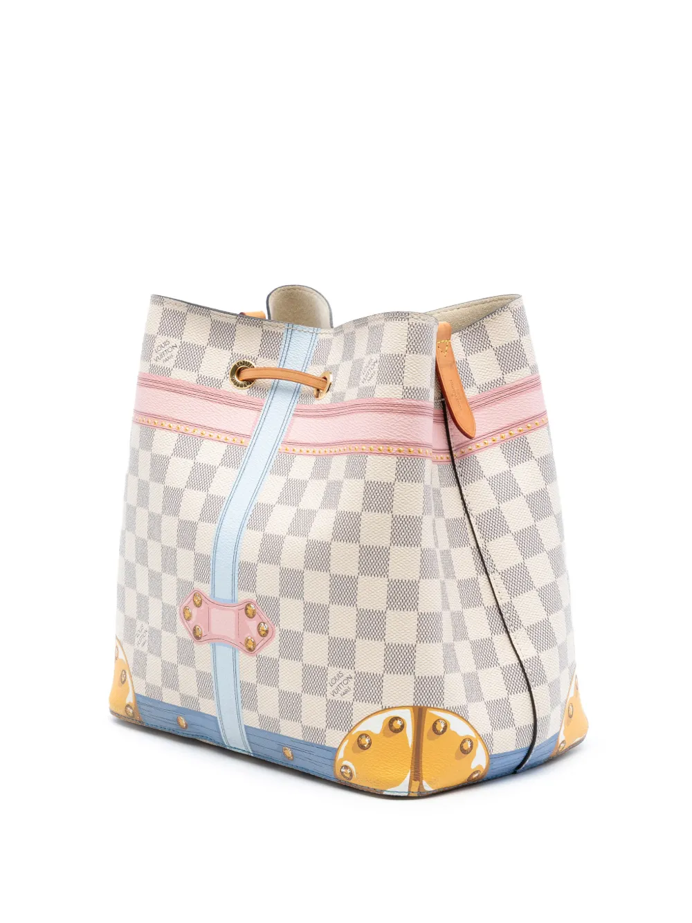 2018 Damier Azur Summer Trunks Neonoe Bucket Bag