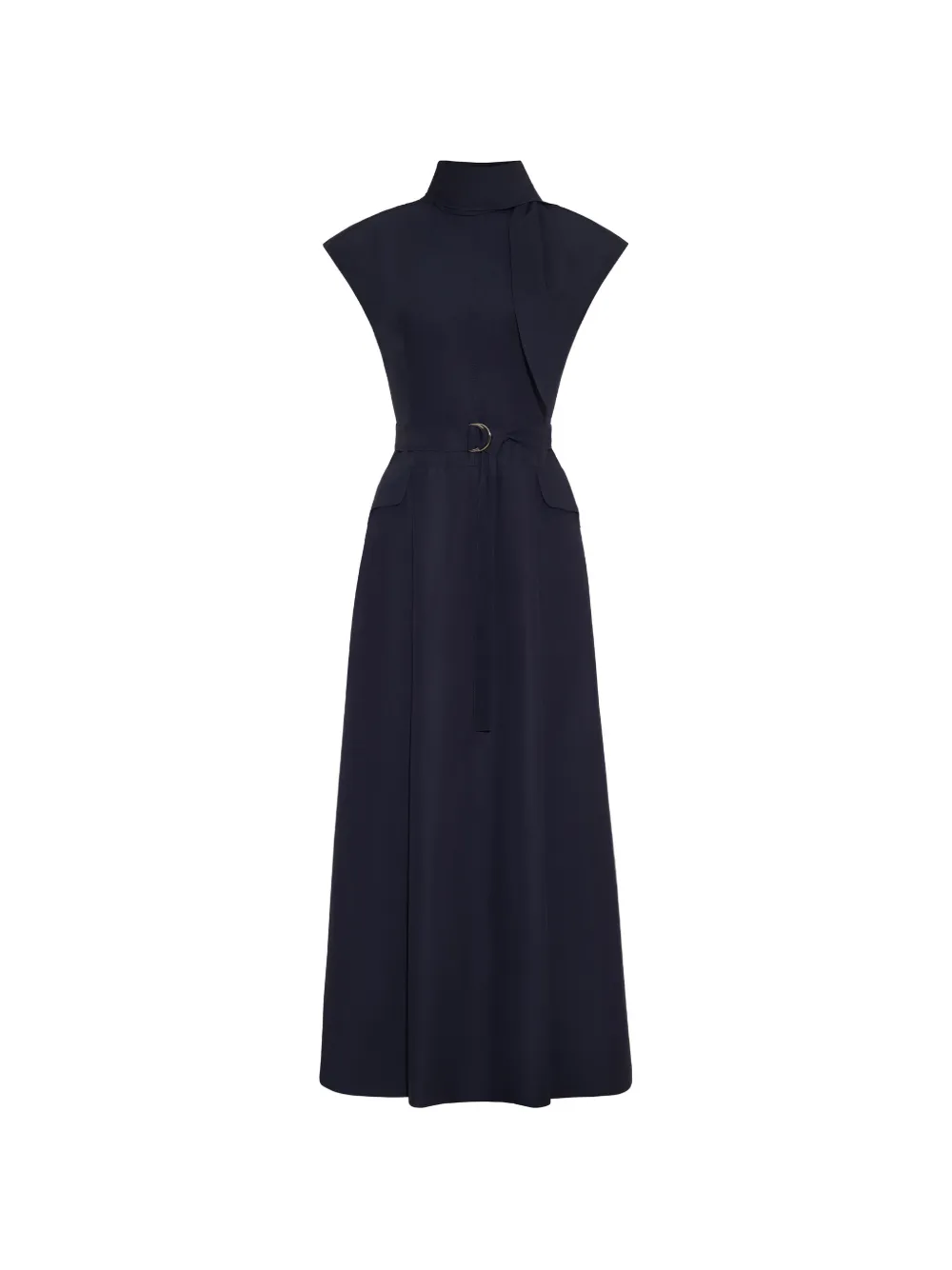 Adam Lippes Akane belted midi dress - Blu