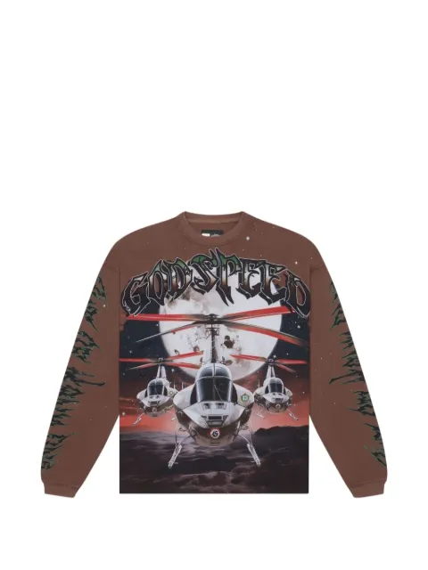 GODSPEED graphic-print long-sleeve sweatshirt