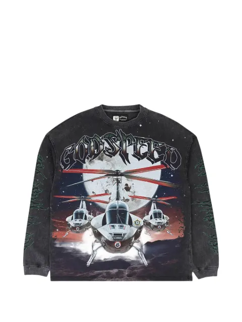 GODSPEED sudadera manga larga con estampado gráfico