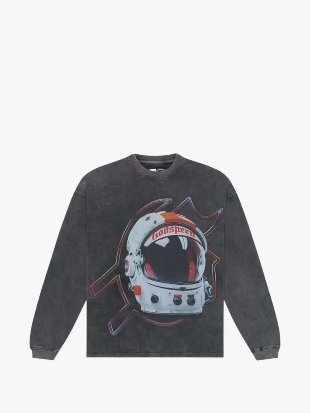 GODSPEED Lift Off long-sleeve T-shirt | Grey | Image 1