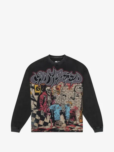 GODSPEED Stoner LS printed long-sleeved sweatshirt