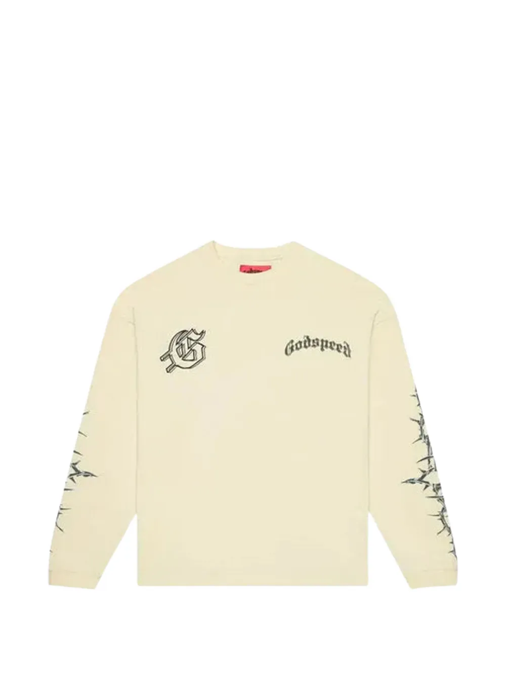 GODSPEED Felpa con stampa e cappuccio - Toni neutri