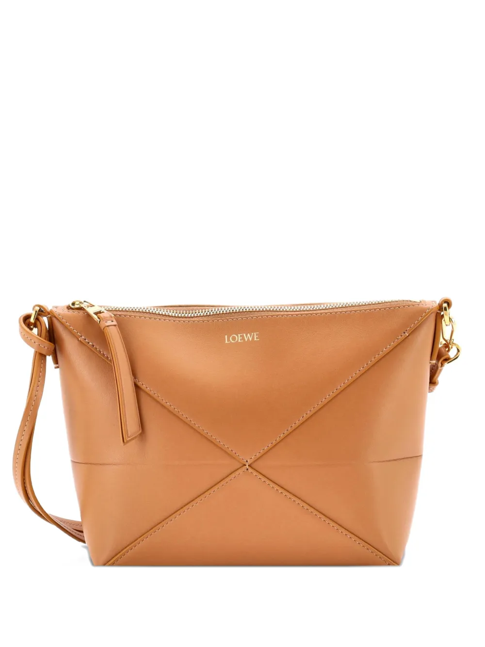 Loewe Pre-Owned Puzzle Fold Pouch Bag Leather shoulder bag - Marrone