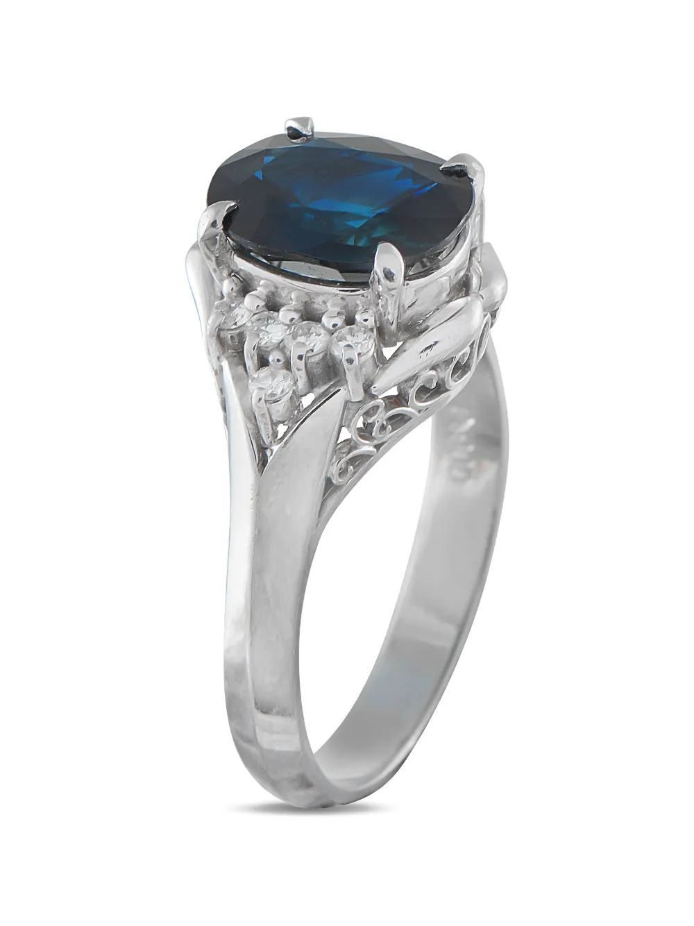 LB Exclusive diamond sapphire ring - Argento