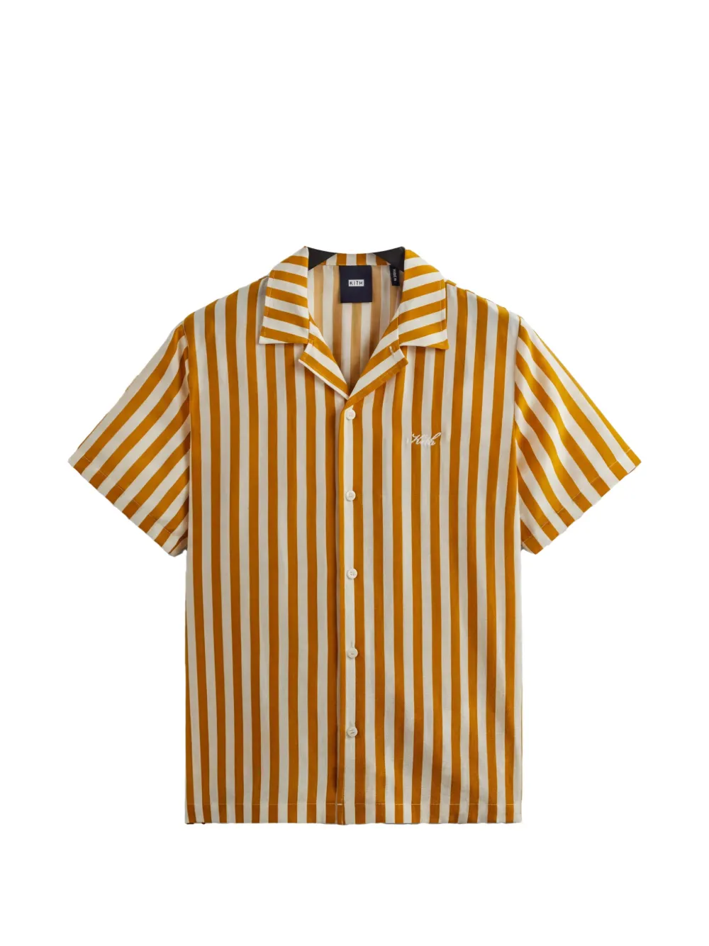 KITH striped camp-collar shirt - Giallo