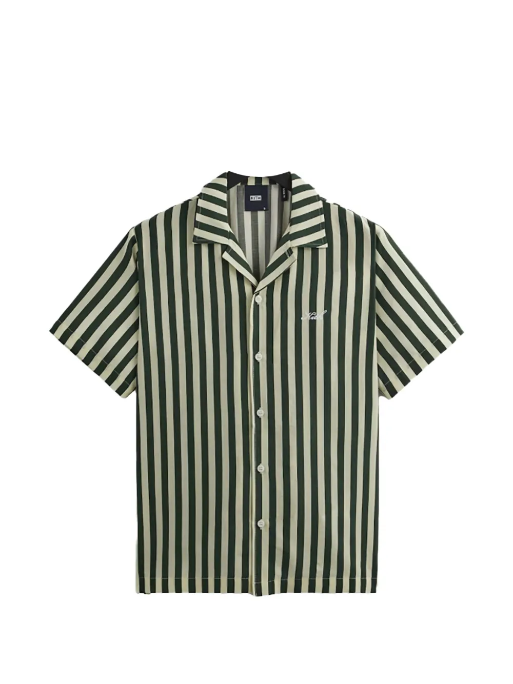 Kith Striped Collar Shirt In Black