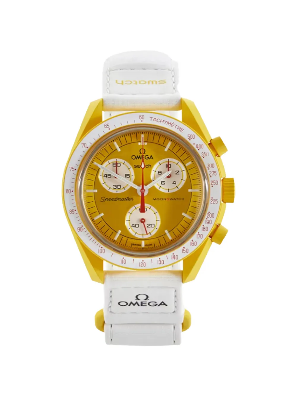 OMEGA x Swatch Speedmasters Moonswatch 42mm watch - Giallo