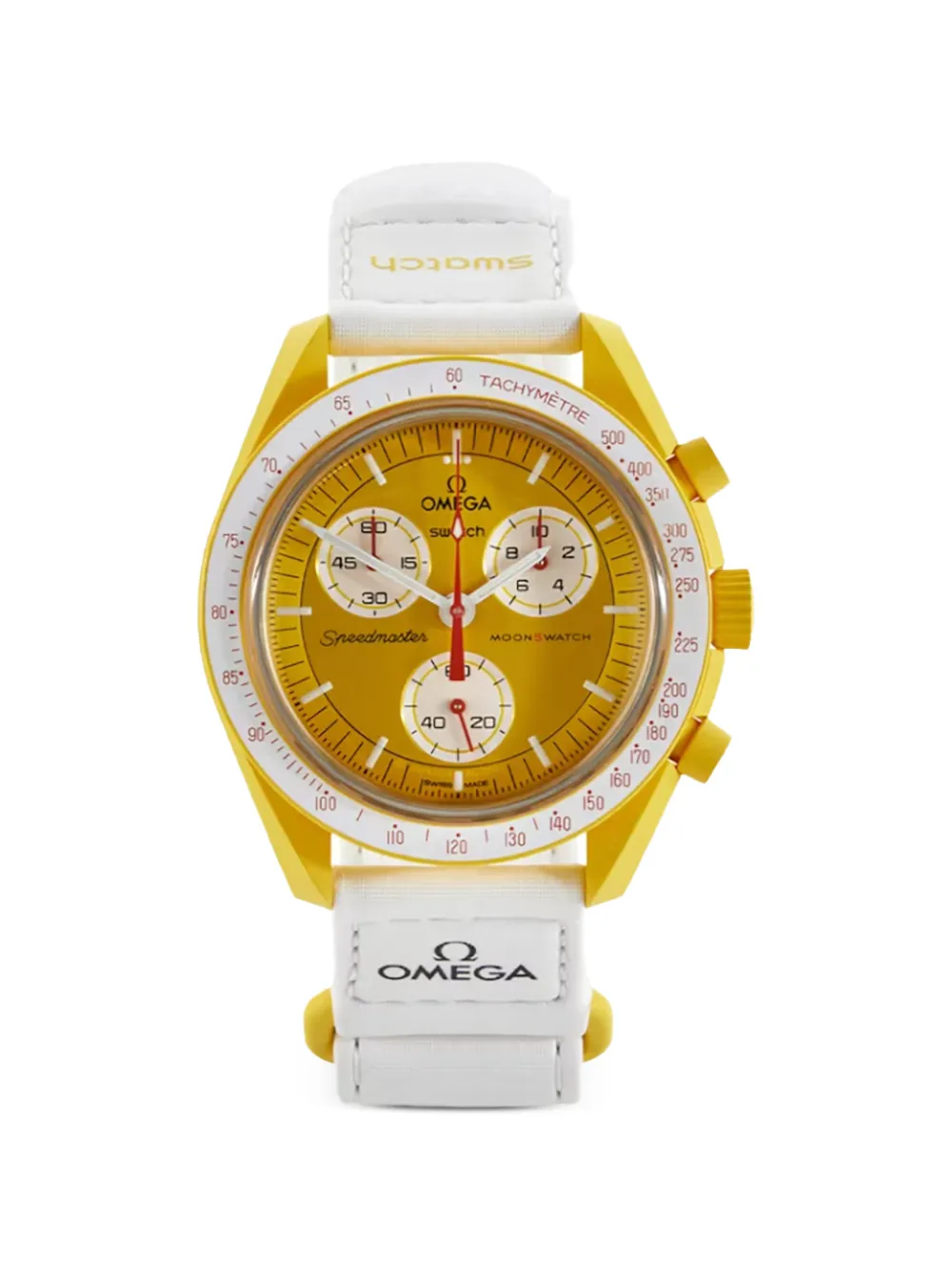 OMEGA x Swatch Speedmasters Moonswatch 42mm watch - Giallo