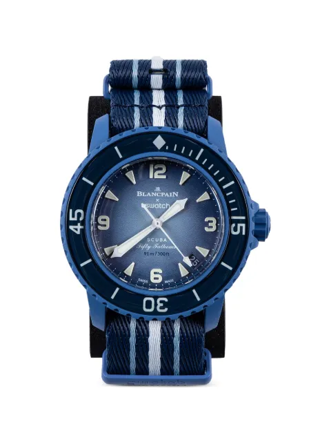 Swatch x Blancpain Atlantic Ocean 42.3mm watch
