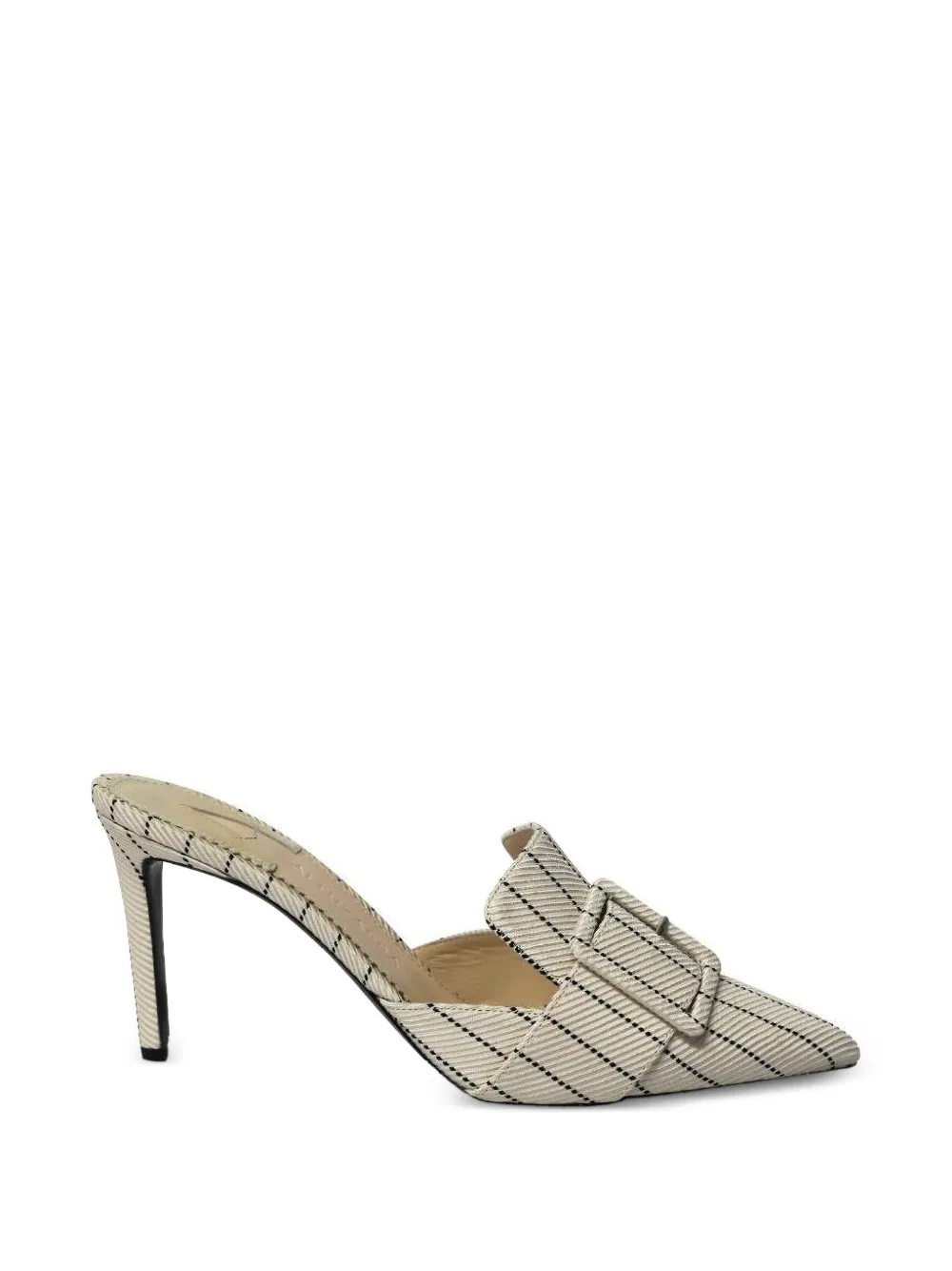 Aquazzura Izy striped mules - Toni neutri