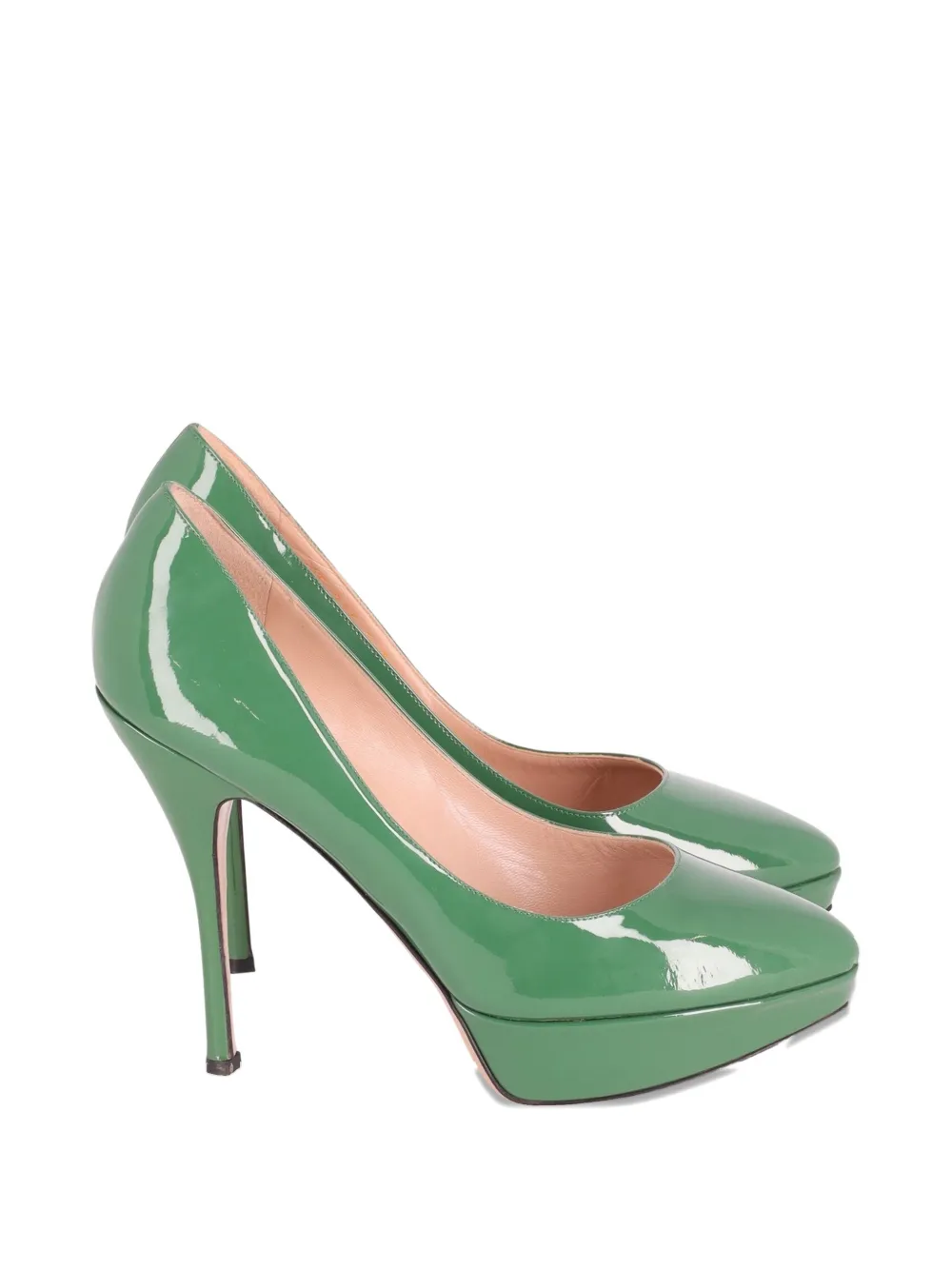 Mario Valentino Vintage platform leather pumps - Verde