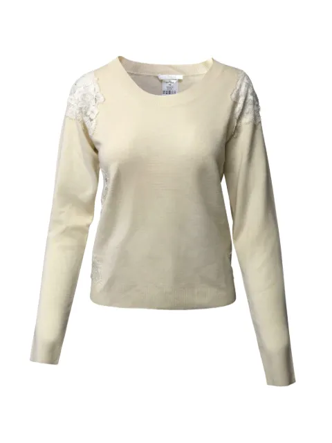 Chloé Vintage lace-embellished sweater