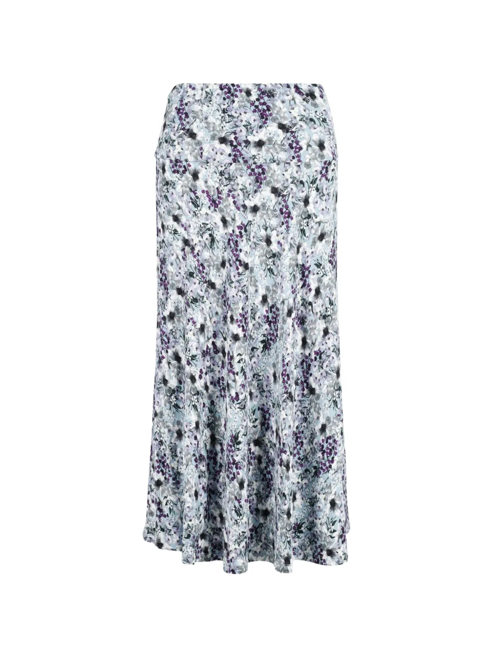 ERDEM floral-print midi skirt - Bianco