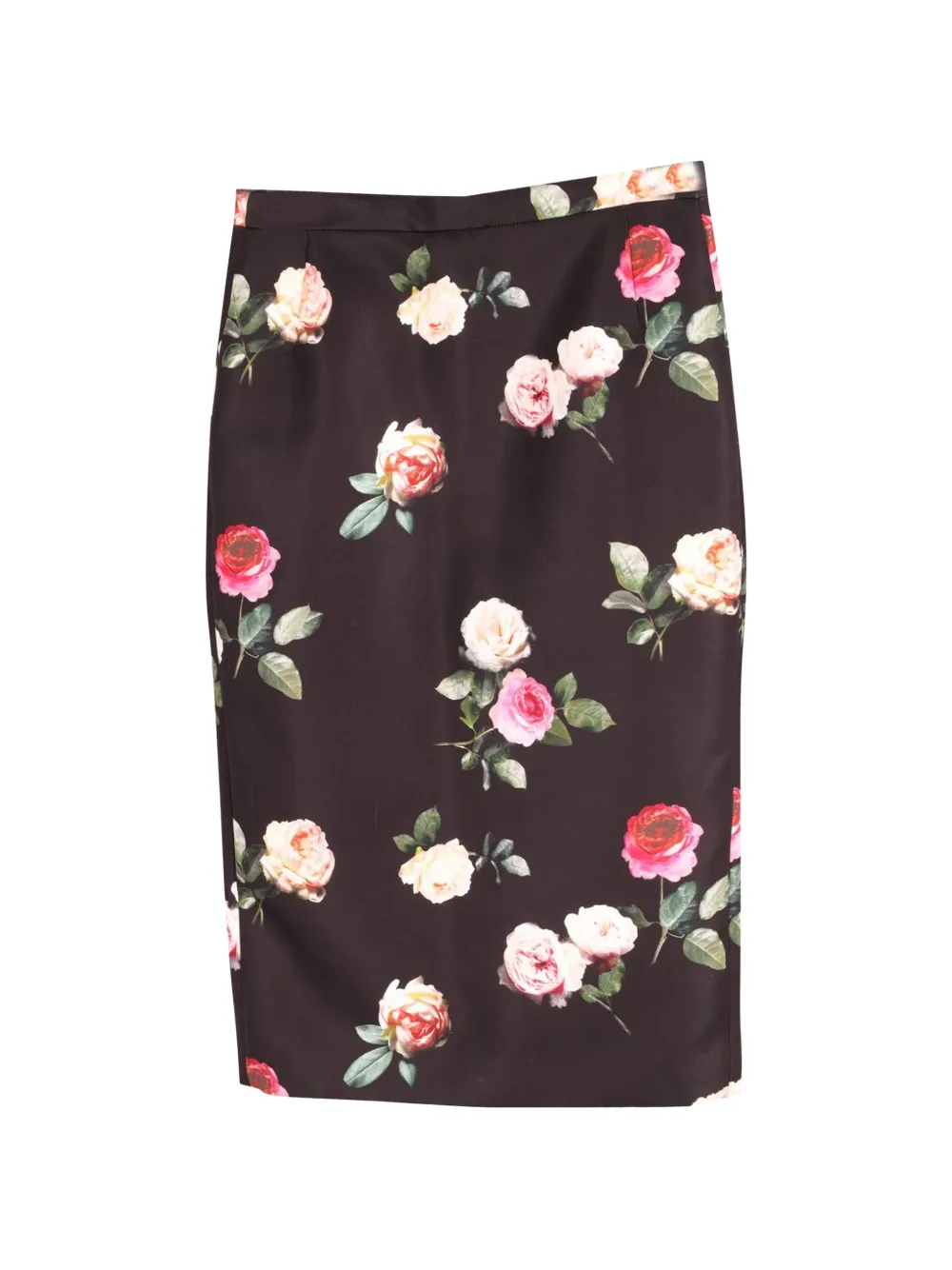 Nº21 floral-print pencil midi skirt - Nero