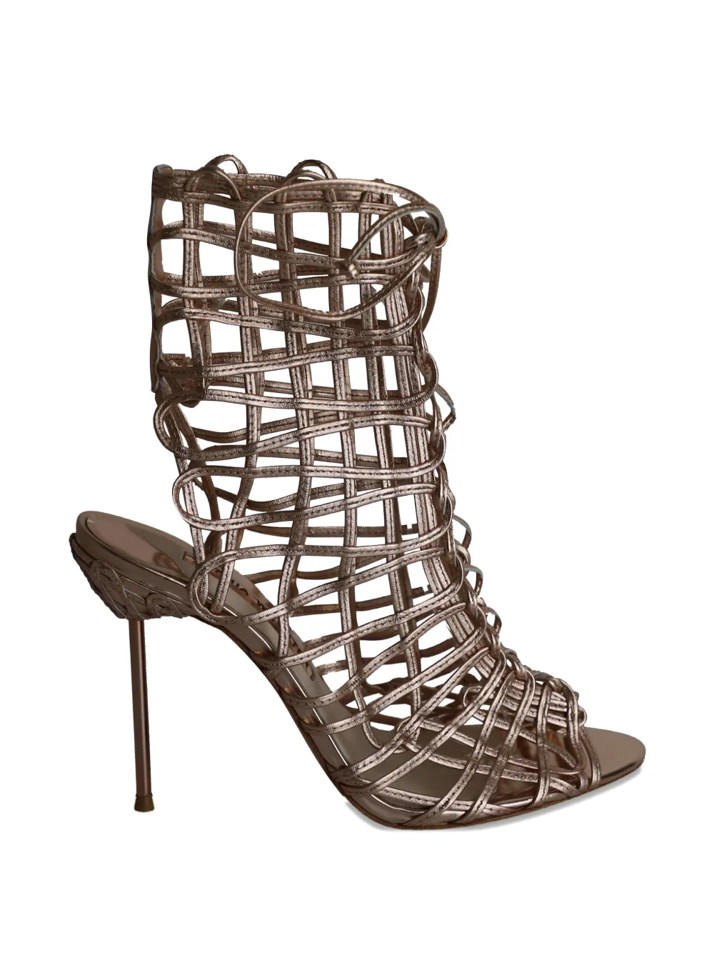 Sophia Webster Delphine lace-up sandals - Oro