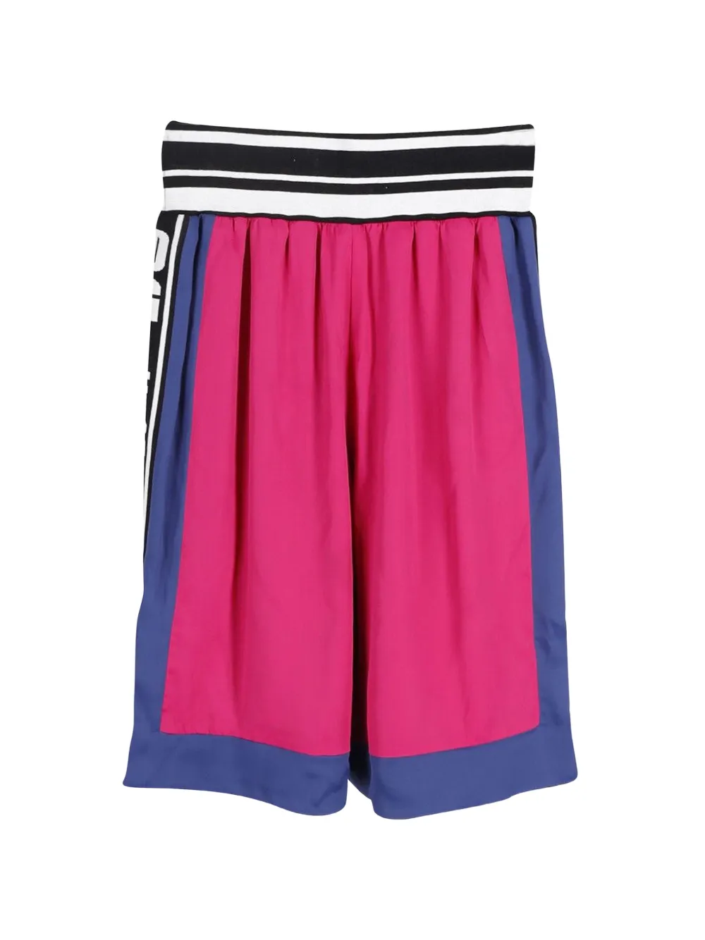 Cotton Striped Elastic Shorts