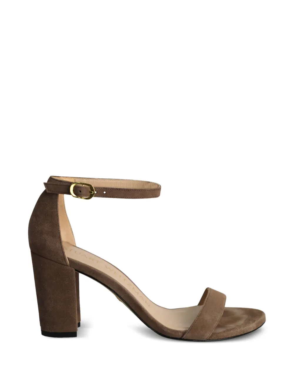 Stuart Weitzman block-heel sandals - Marrone