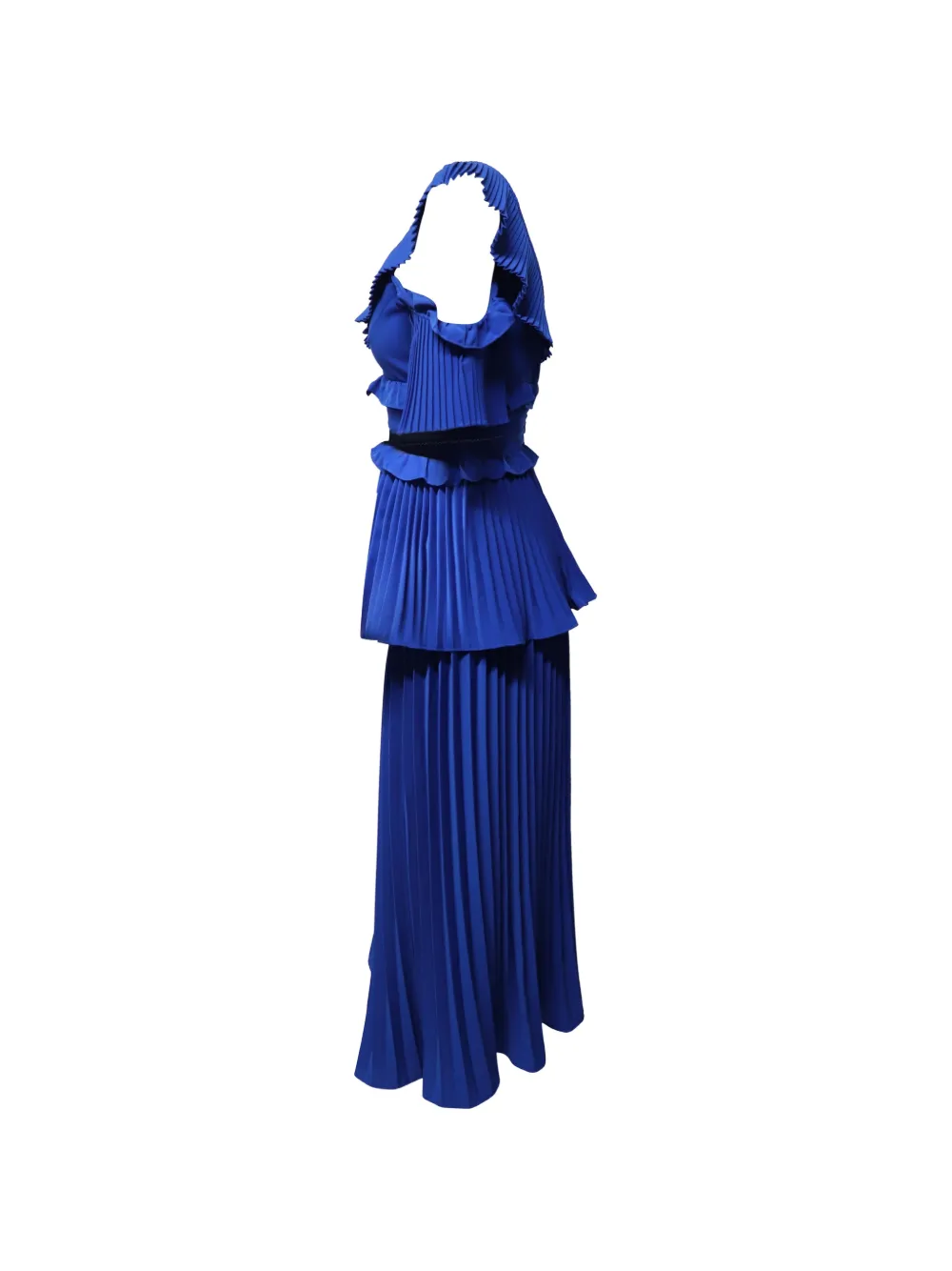 Ruffled Pleated Mini Dress