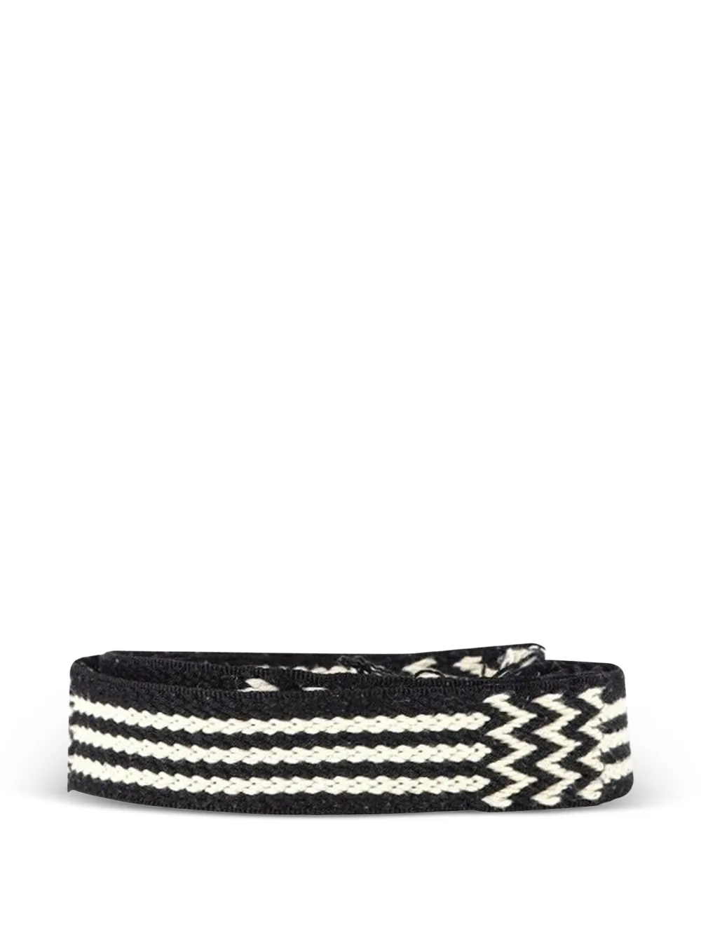 Etro Vintage braided fringed belt - Nero