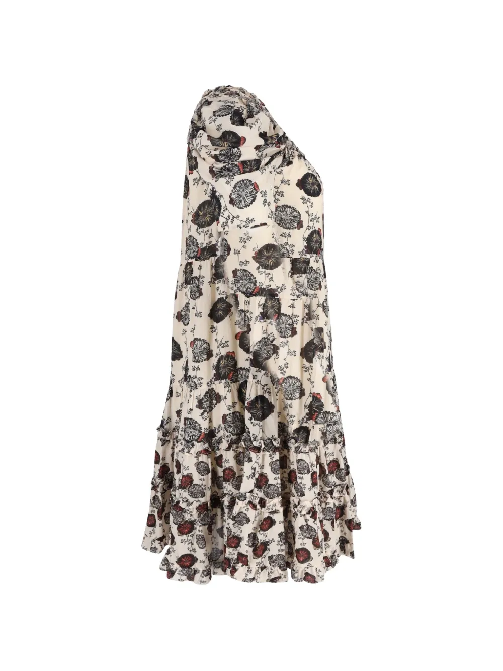 Cassian Puff-Sleeve Floral Dress