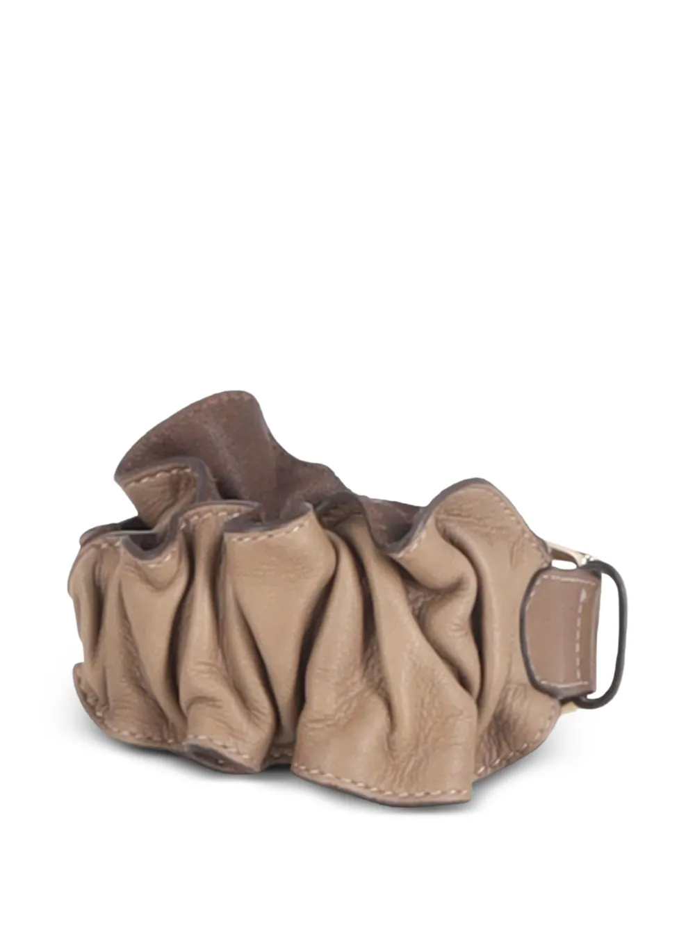 Ruffled Leather Belt