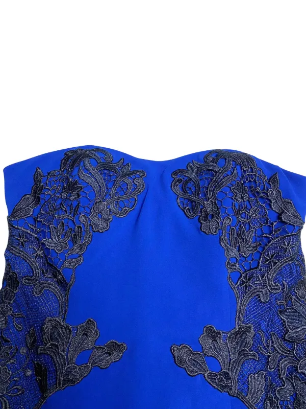 Diane Von Furstenberg Vintage Isabella Strapless Lace Dress | Blue | FARFETCH Diane Von Furstenberg Vintage Isabella Strapless Lace Dress | Blue | FARFETCH
