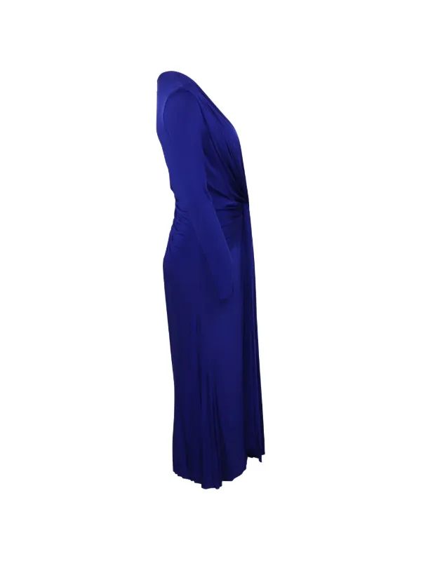 jason wu blue dress Butterfly Twist Drape | Round neck and long