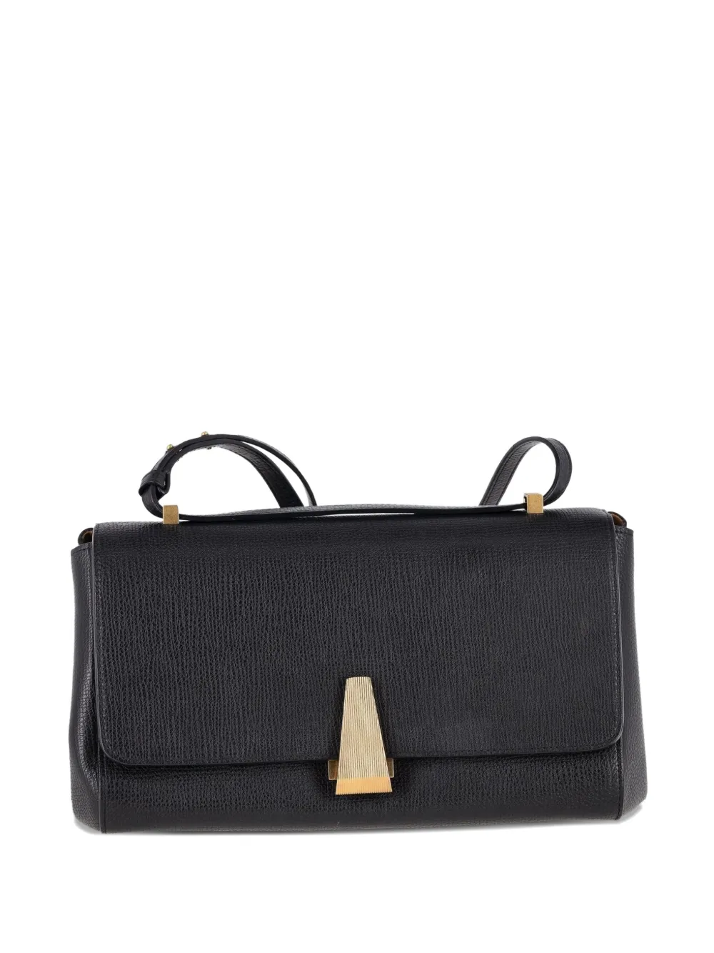 Bottega Veneta Pre-Owned Angle leather shoulder bag - Nero