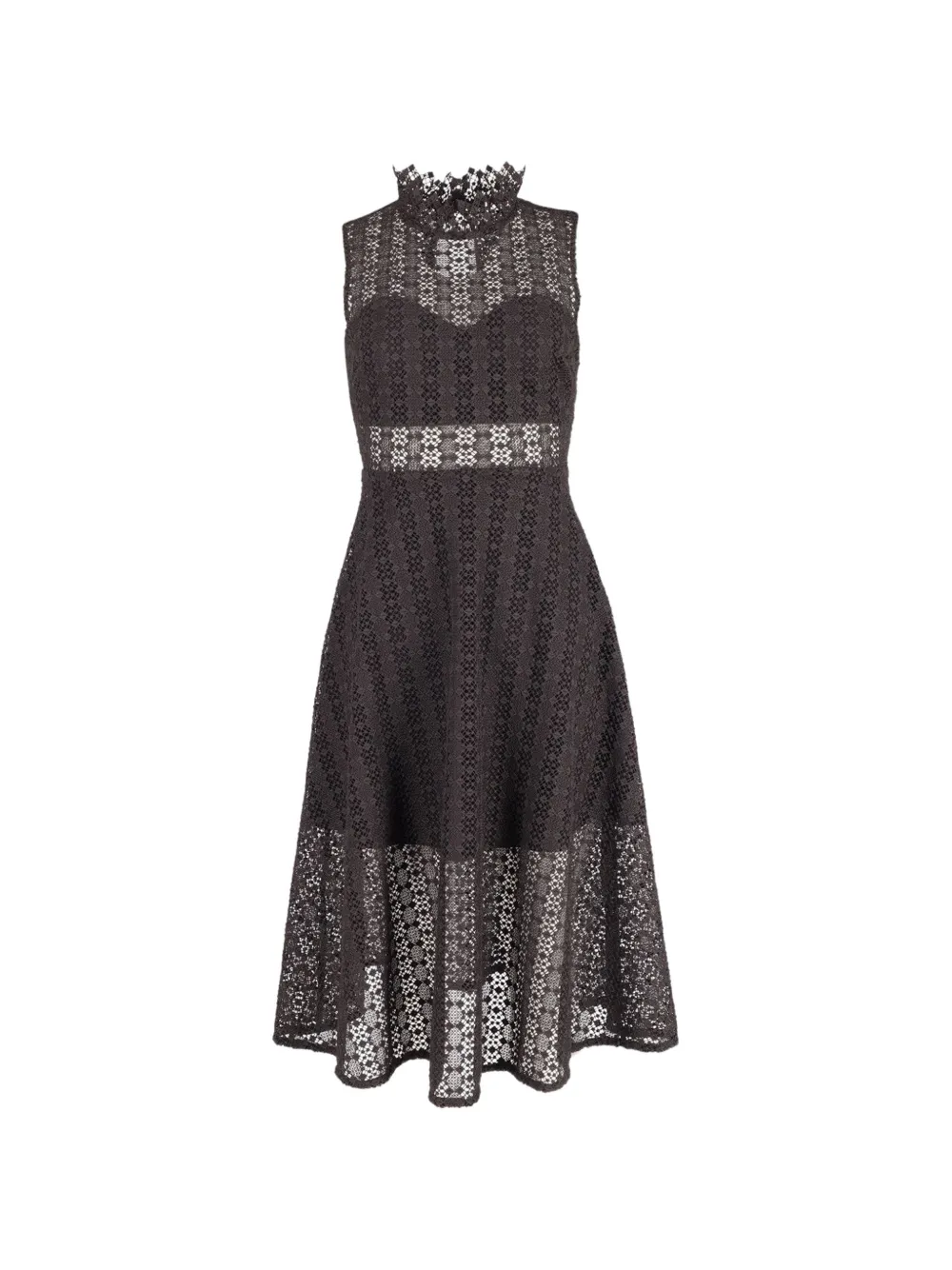 SANDRO Alisa crochet midi dress - Nero