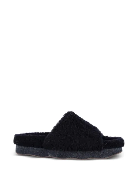Chloé Vintage Wavy shearling slides