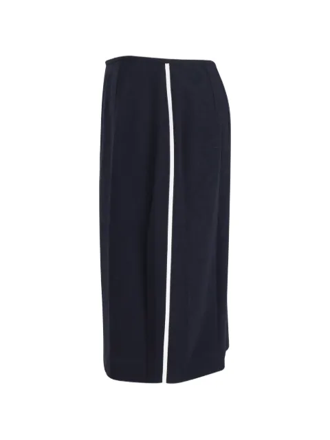Escada Pre-Owned stripe-detail midi skirt