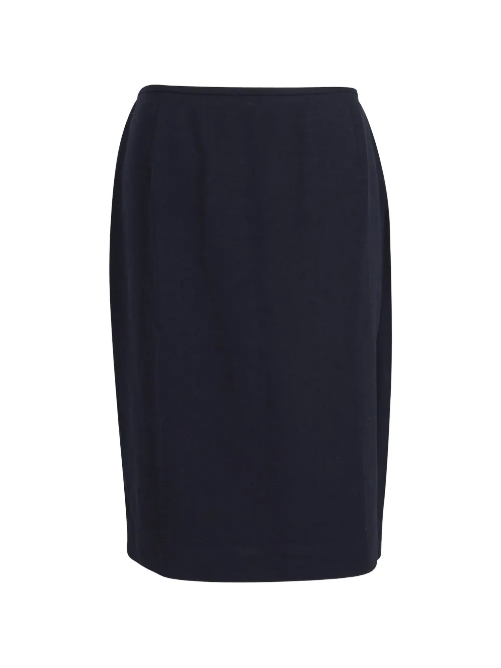 Stripe-Detail Midi Skirt