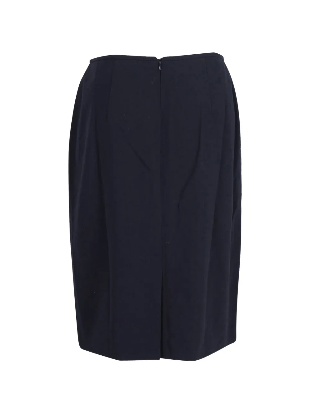 Stripe-Detail Midi Skirt
