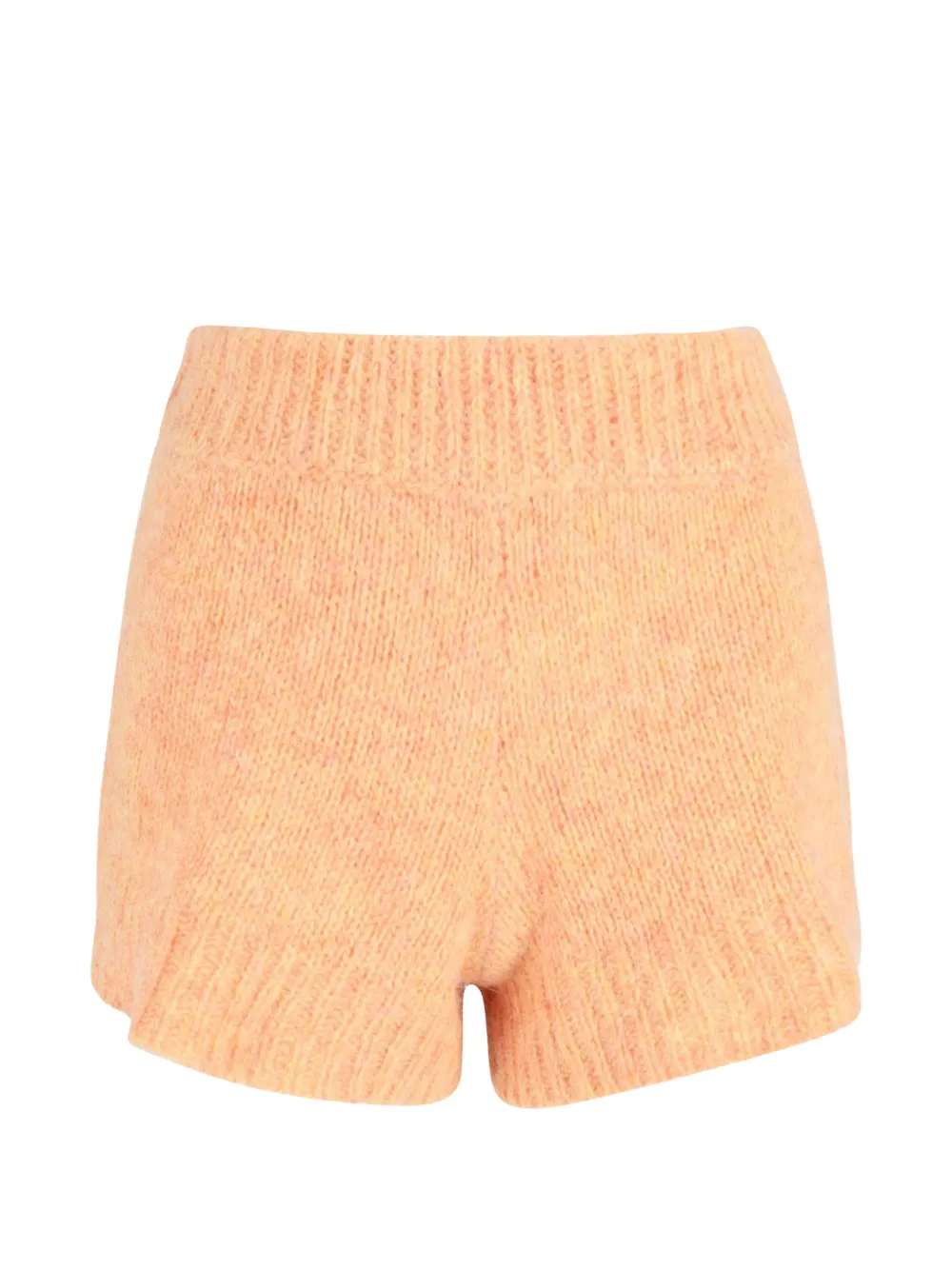  Rotate Birger Christensen Knitted High-waist Shorts - Orange 