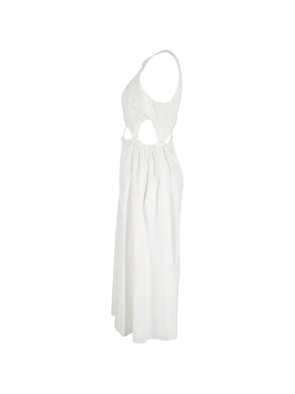  Self-portrait Cut-out Lace Dress - White 