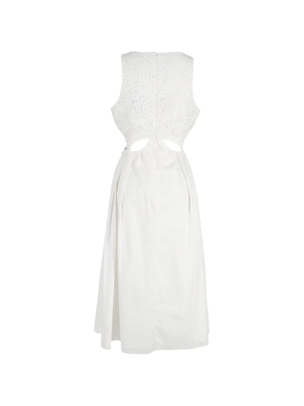  Self-portrait Cut-out Lace Dress - White 
