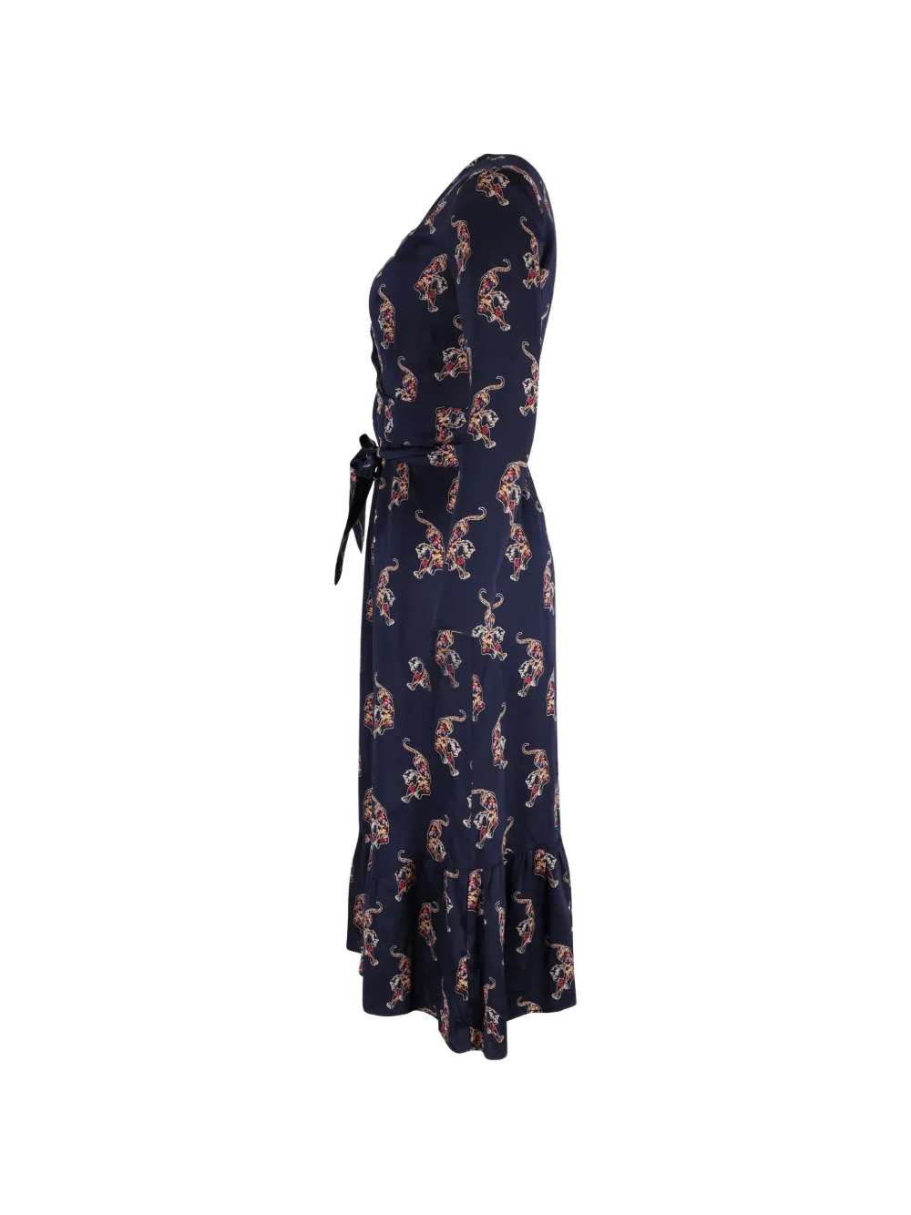  Sandro Floral-print Wrap Dress - Blue 