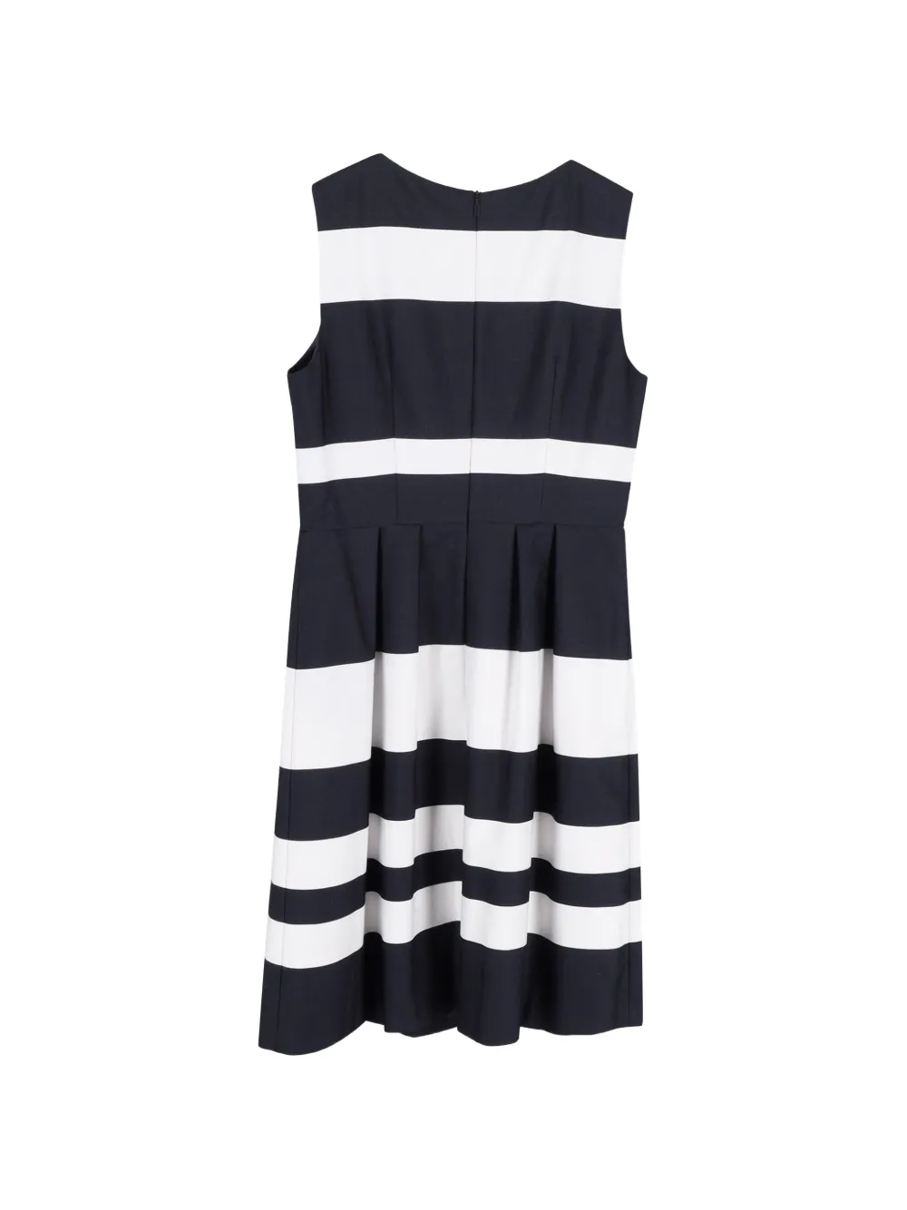 Pleated Striped Mini Dress