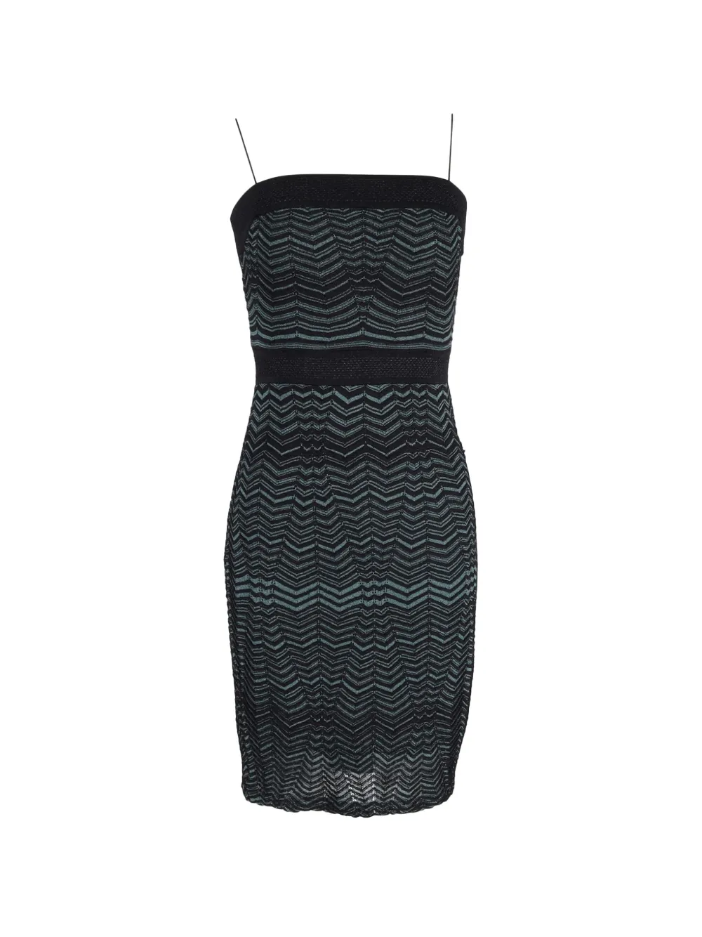 Missoni Pre-Owned zigzag-knit dress - Verde