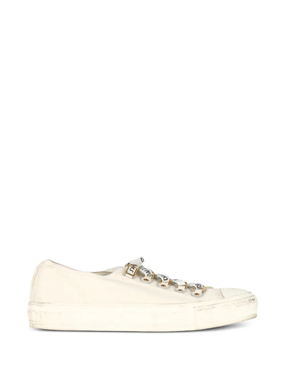 Christian Dior Pre-Owned Walk'n'dior canvas sneakers - Nude