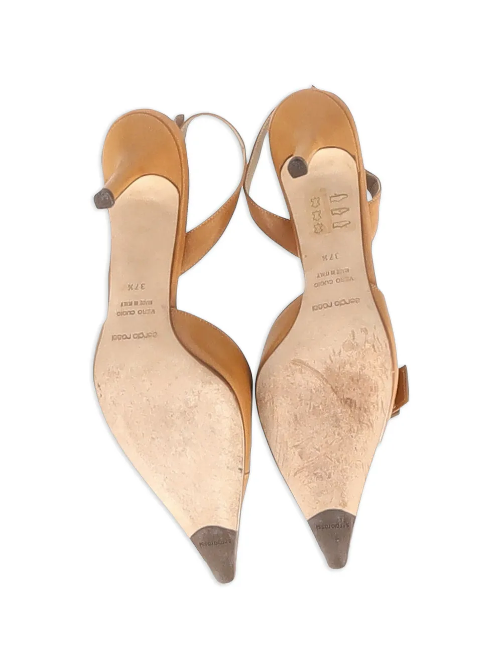 Buckle-Detail Slingback Pumps