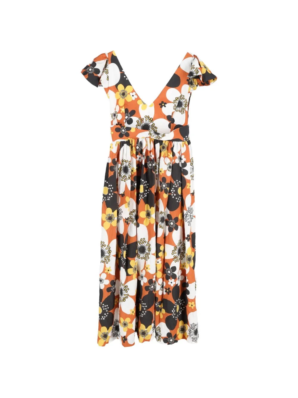 Dodo Bar Or floral-print midi dress - Marrone
