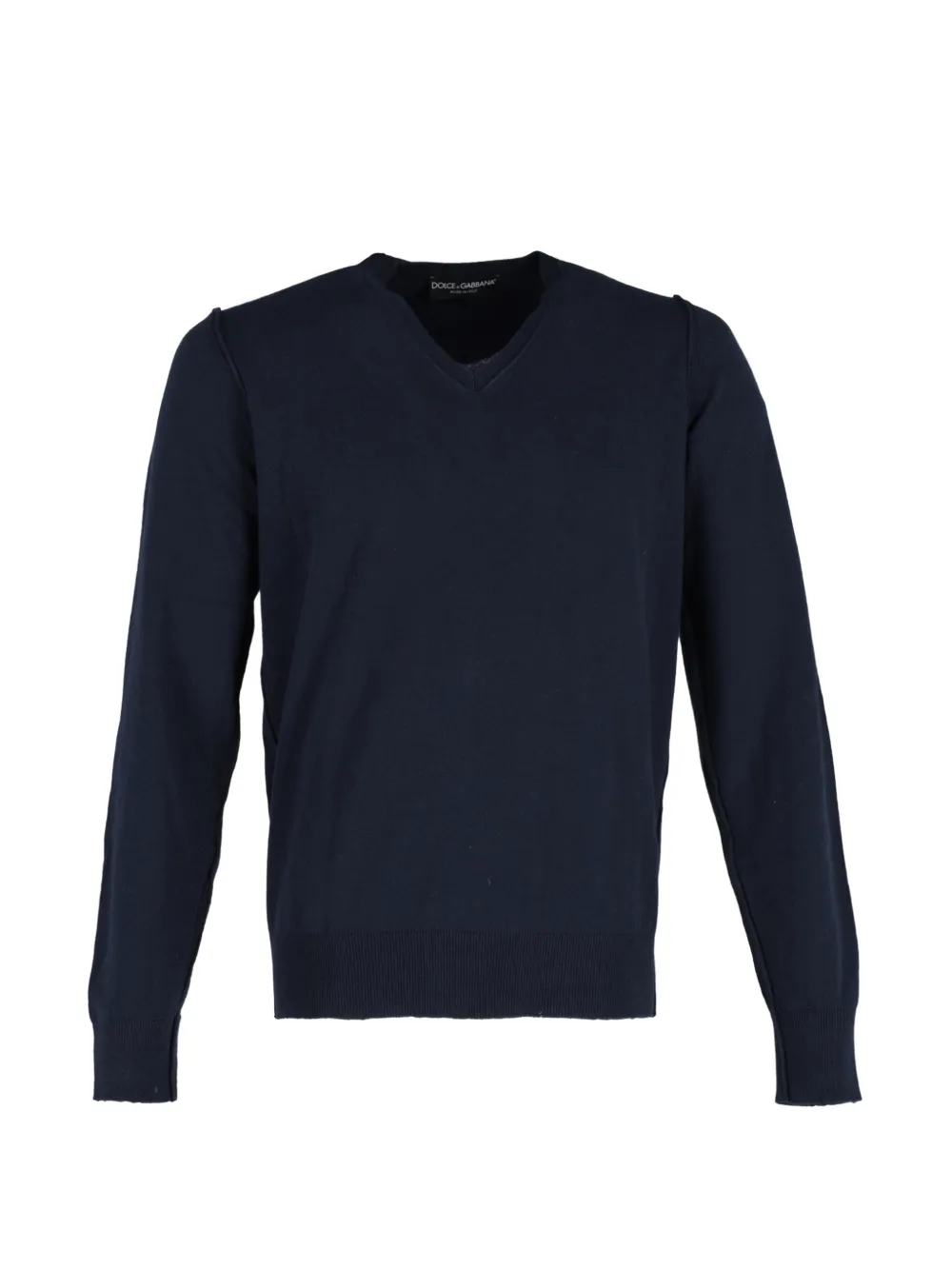 Dolce & Gabbana Pre-Owned V-neck long-sleeve sweater - Blu