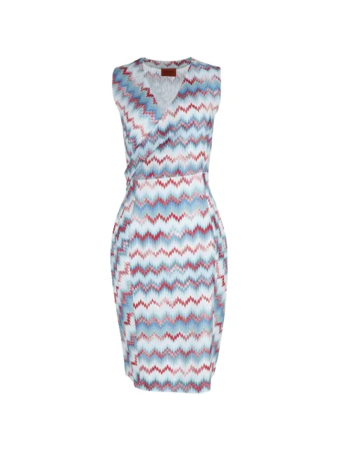 Missoni Pre-Owned V-neck zig zag mini dress