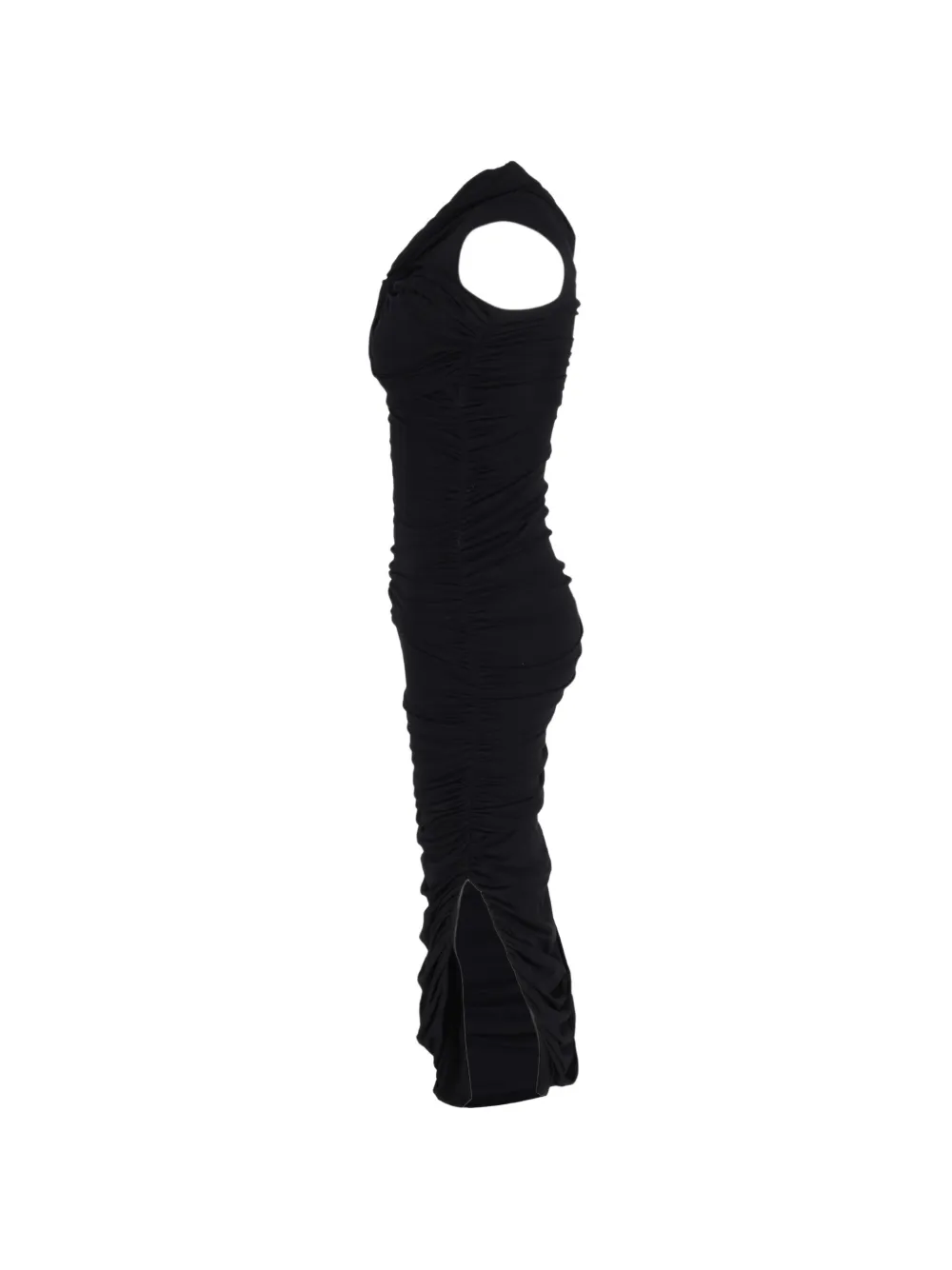  Khaite Pre-owned Side-split Midi Dress - Black 