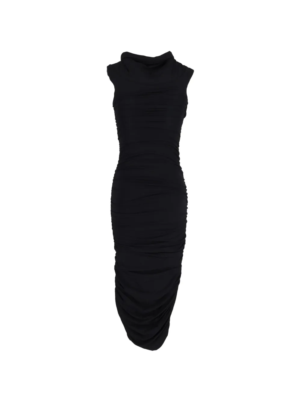  Khaite Pre-owned Side-split Midi Dress - Black 